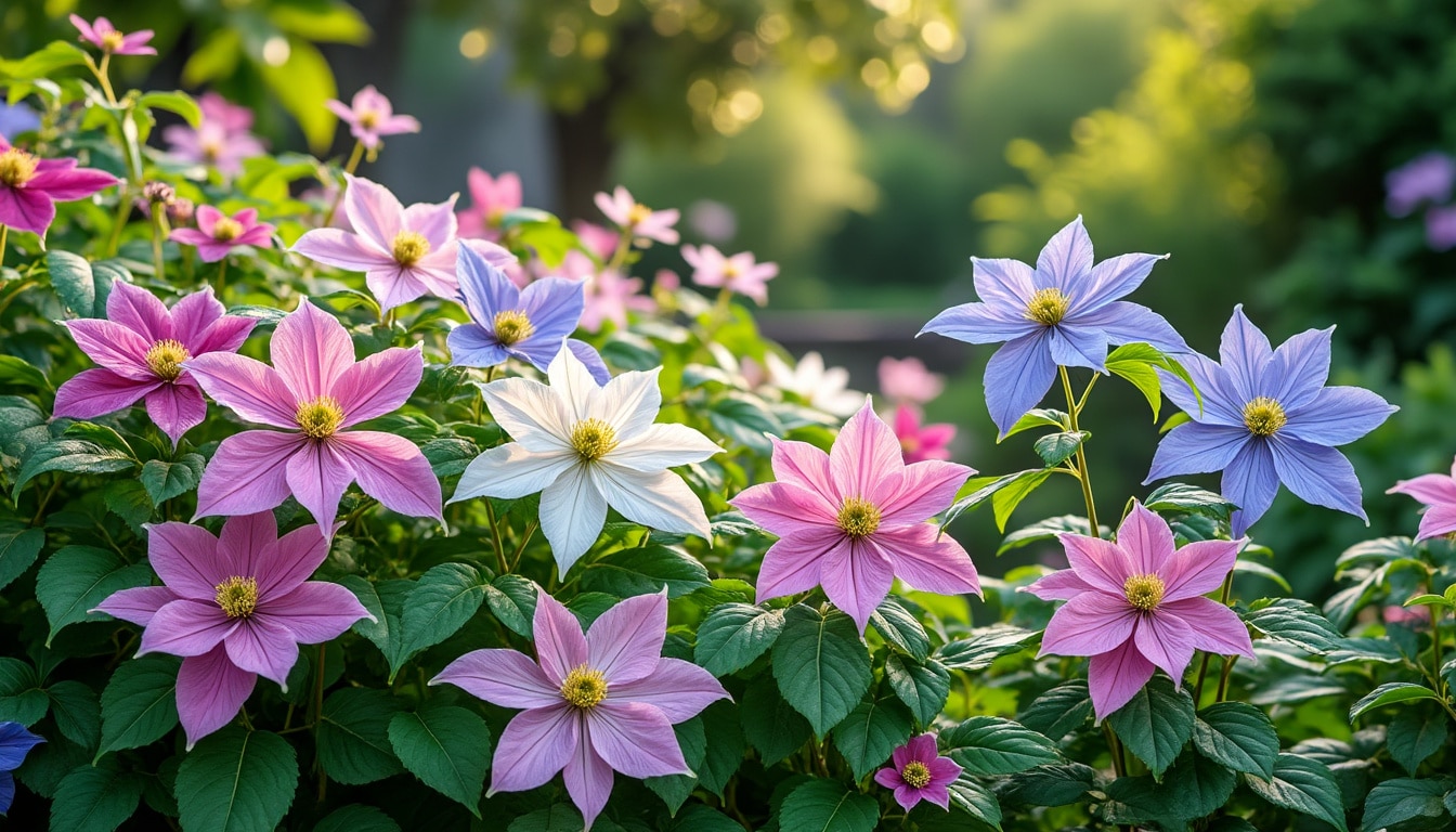 plongez dans notre sélection des 10 clématites les plus éblouissantes à cultiver. inspirez-vous pour embellir votre jardin avec ces fleurs majestueuses qui apportent couleur et élégance à votre espace extérieur.