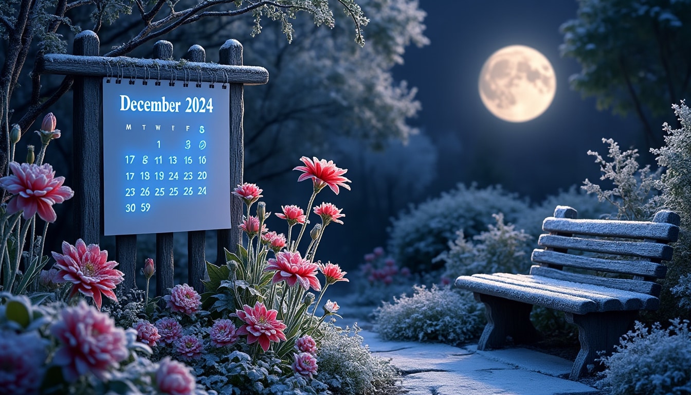découvrez les dates clés de la pleine lune en décembre 2024 pour optimiser vos activités de jardinage. ne manquez pas ces 3 moments incontournables qui séduiront tous les passionnés !