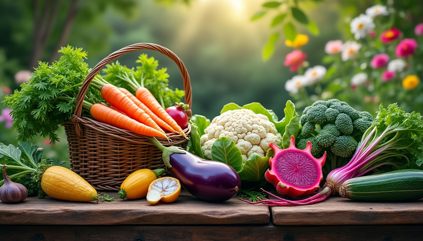 explorez notre sélection de huit légumes originaux et colorés qui transformeront votre jardin potager en un lieu d'élégance et de beauté. apprenez à cultiver ces variétés uniques et faites ressortir la créativité dans votre potager !