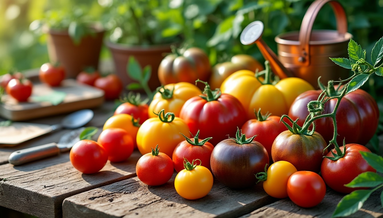 plongez dans l'univers des tomates de mi-saison avec notre guide sur 8 variétés à semer dès mars. apprenez à cultiver des tomates savoureuses et profitez d'un jardin florissant tout l'été !