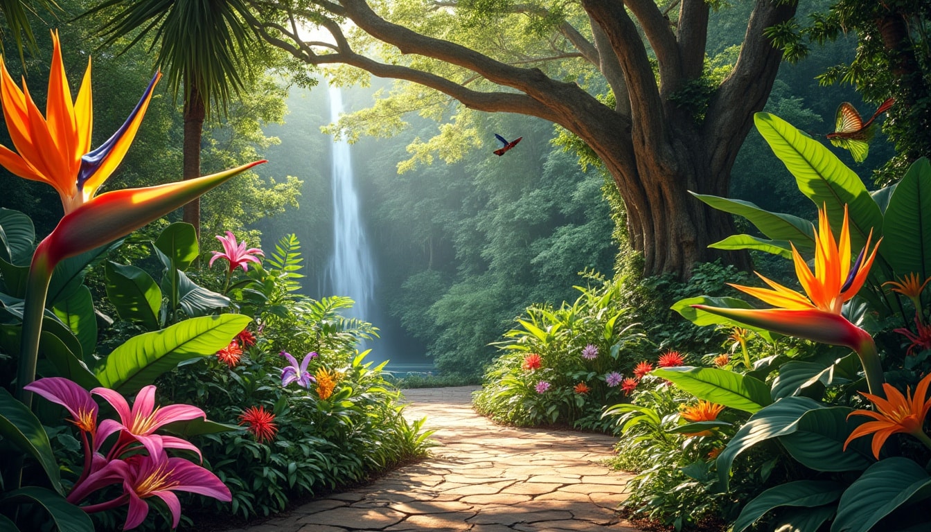 explorez le jardin botanique de deshaies, un véritable havre de biodiversité où la nature s'épanouit. admirez une collection exceptionnelle de plantes tropicales et d'espèces endémiques, tout en vous immergeant dans un écrin de verdure propice à la détente et à l'émerveillement.