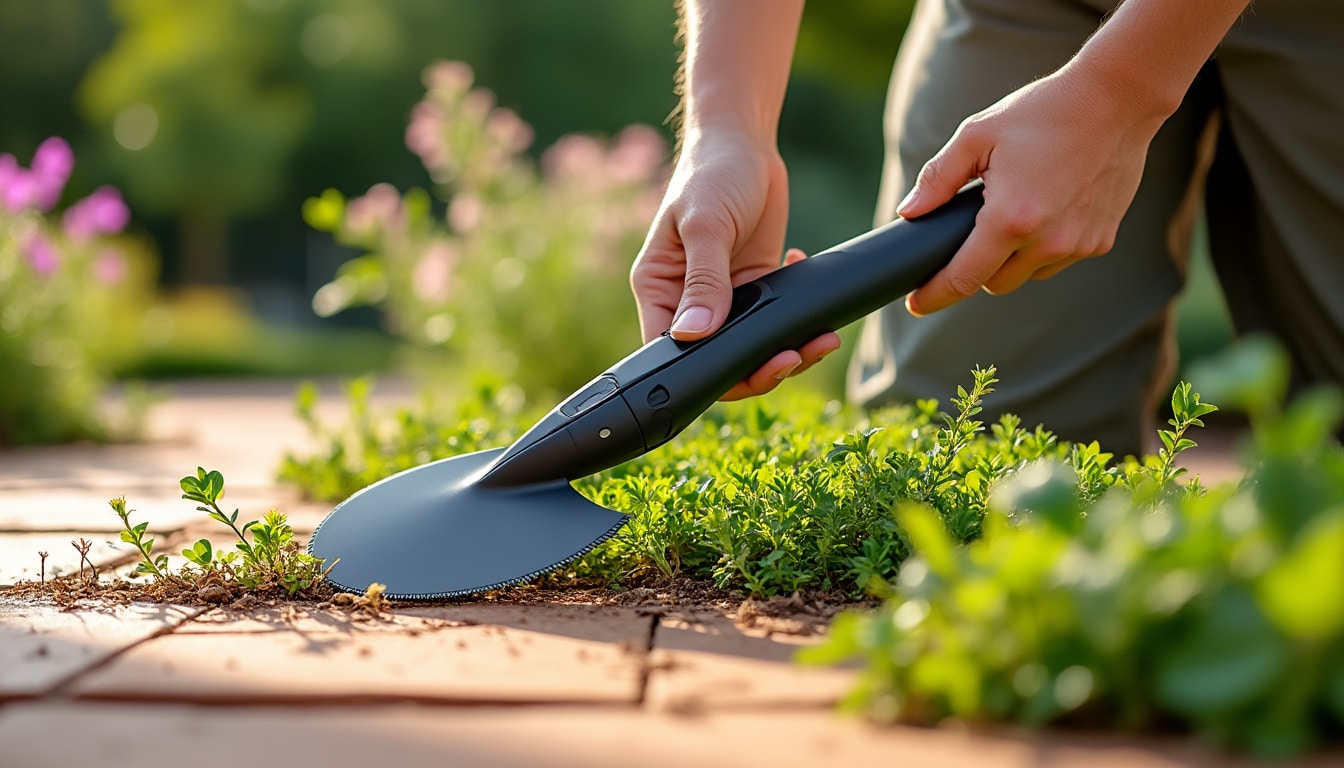découvrez l'accessoire révolutionnaire à 1 euro qui vous permettra d'éliminer facilement les mauvaises herbes de votre terrasse. redonnez éclat et fraîcheur à vos dalles en un rien de temps!