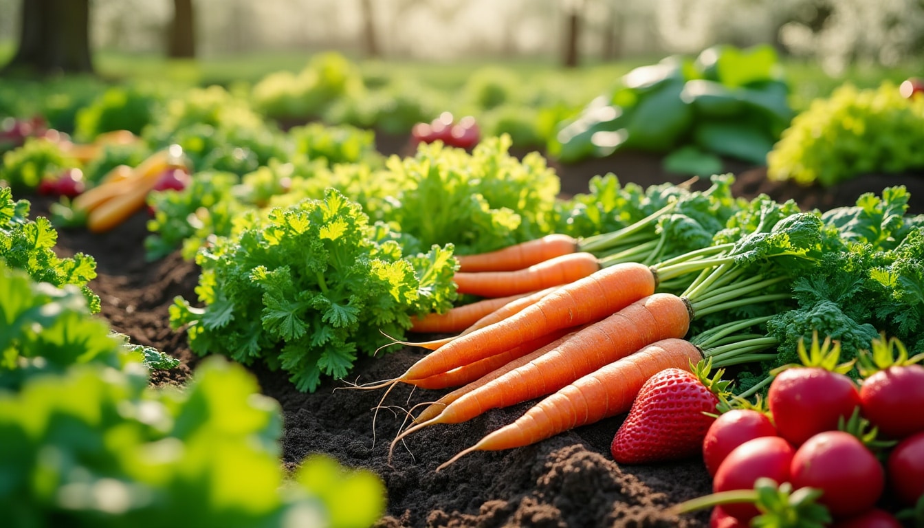découvrez les fruits et légumes à récolter en mars ! notre guide vous aide à plumer les meilleures productions de ce mois afin de profiter pleinement des saveurs printanières. ne manquez pas nos conseils pour une récolte réussie.