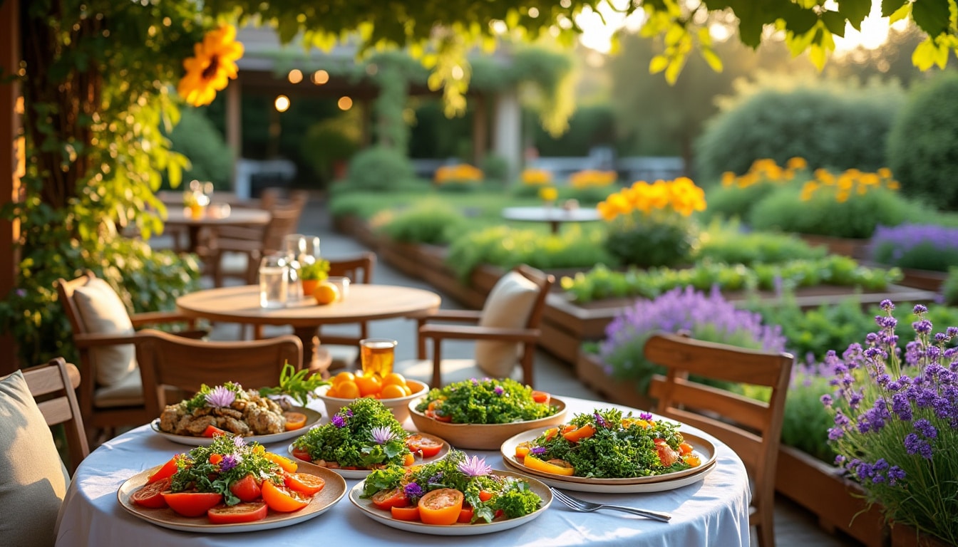 découvrez à lyon un restaurant unique où chaque plat met à l'honneur des légumes frais provenant d'un jardin tout proche. expérimentez une cuisine savoureuse et saine, alliant terroir et créativité culinaire.