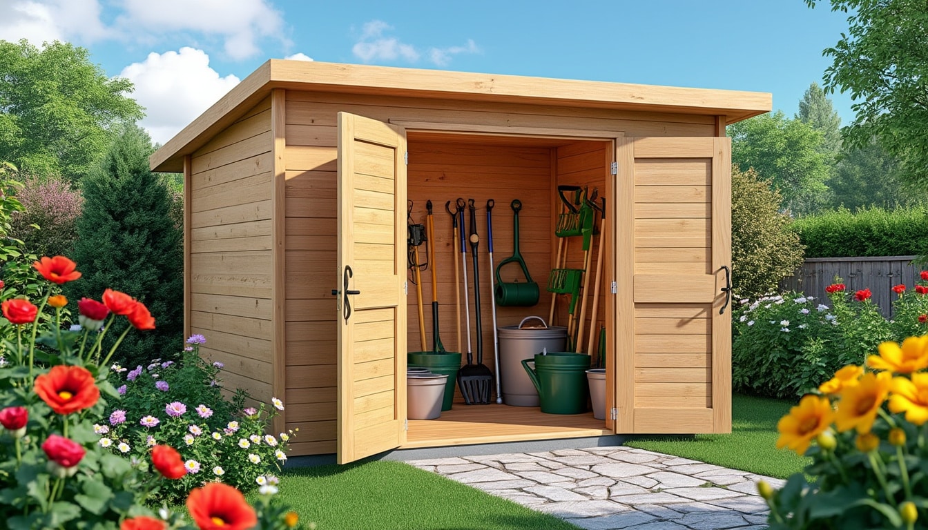 découvrez notre abri de jardin à moins de 200 euros, une solution pratique pour optimiser l'espace dans votre garage. idéal pour ranger outils et équipements, il est à la fois économique et fonctionnel. transformez votre extérieur tout en désencombrant votre intérieur.