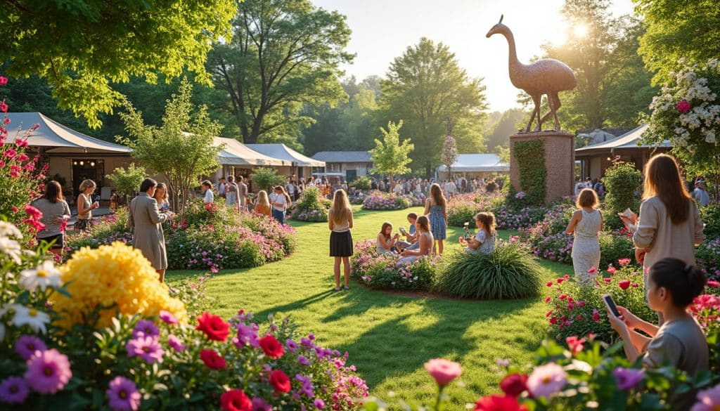 plongez dans l'univers fascinant du salon des arts du jardin au parc floral d'orléans. explorez une galerie d'images captivantes qui illustrent la créativité et la beauté florale de cet événement prisé par de nombreux visiteurs.