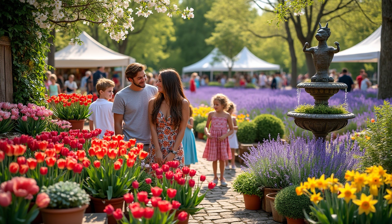 venez explorer la fête des jardins en seine-et-marne, un événement enchanteur où des marchés colorés de fleurs, plantes et décorations vous émerveilleront. un rendez-vous incontournable pour les passionnés de jardinage et de nature.
