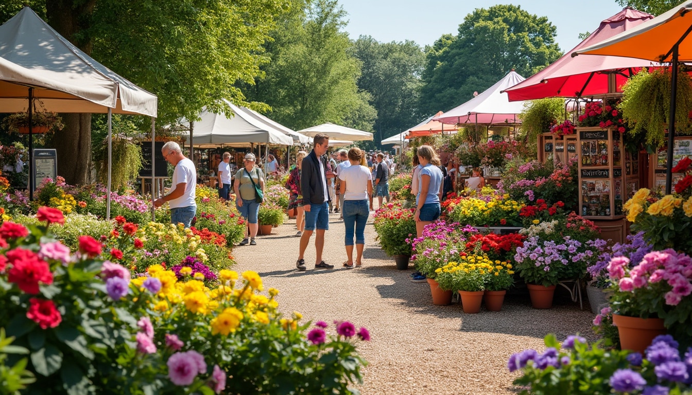 plongez dans l'univers enchanteur de la fête des jardins en seine-et-marne ! explorez un marché vibrant rempli de fleurs éclatantes, de plantes variées et de décorations élégantes. une expérience unique pour les passionnés de jardinage et les amoureux de la nature.