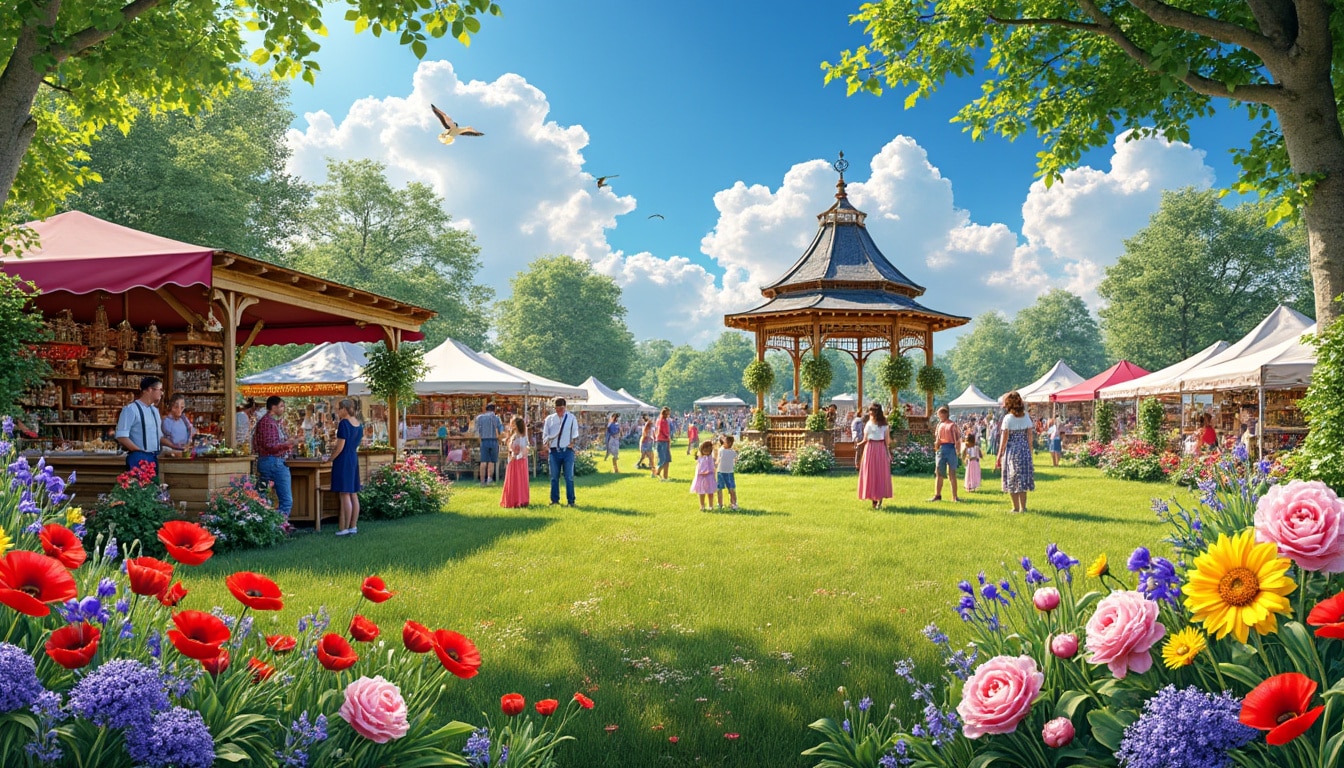 venez célébrer la fête des jardins en seine-et-marne ! explorez un marché vibrant de fleurs, plantes et décorations qui éveillera vos sens et embellira votre jardin. ne manquez pas cet événement florissant qui promet émerveillement et inspiration pour tous les passionnés de nature.