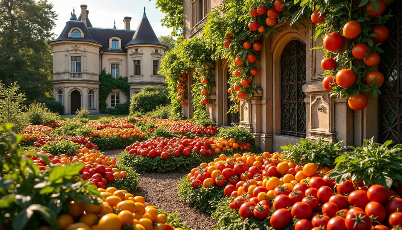explorez le potager unique de ce château, qui présente plus de 780 variétés rares de tomates. une expérience inoubliable pour les amateurs de jardinage et de saveurs authentiques !