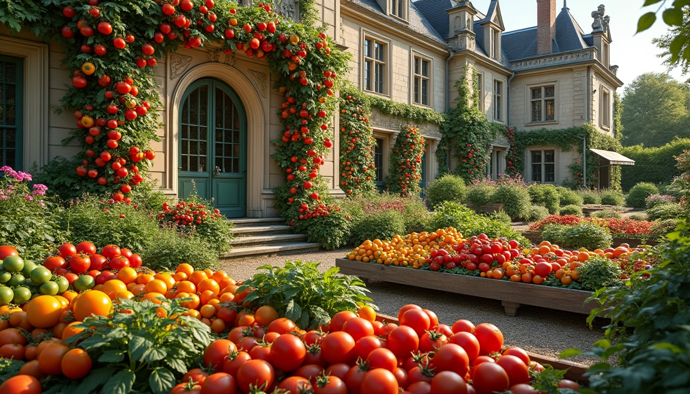 explorez le potager remarquable de ce château, où plus de 780 variétés uniques de tomates vous attendent pour une expérience gourmande et variée. plongez dans l'univers fascinant de la biodiversité culinaire.
