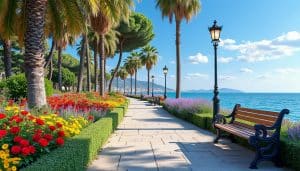 découvrez le jardin enchanteur de la promenade des anglais à nice, un véritable trésor naturel au cœur de l'une des plus belles villes de france. laissez-vous séduire par ses magnifiques espaces verts, ses fleurs exotiques et son ambiance apaisante, propice à la détente et à l'évasion.