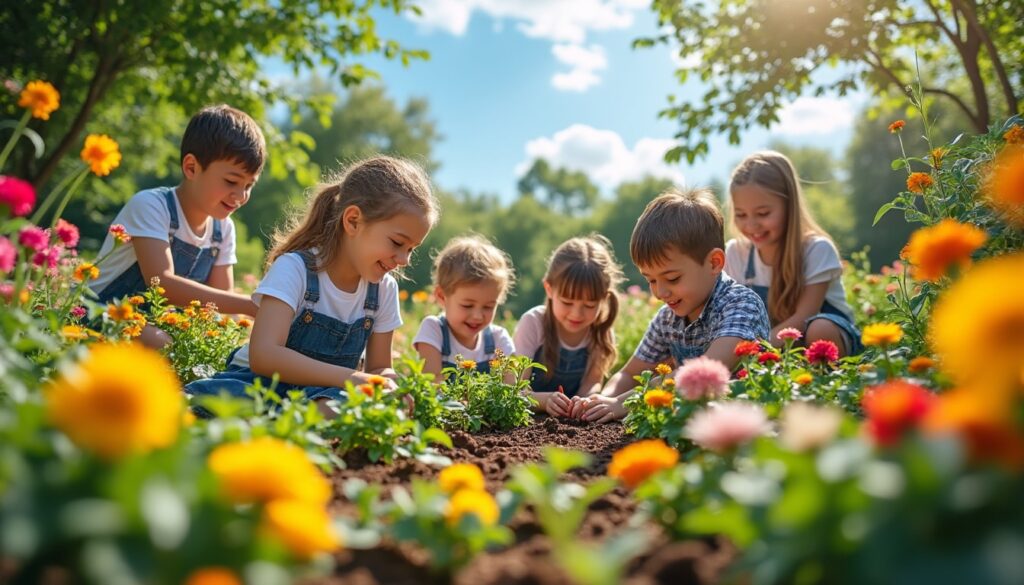 découvrez comment le jardinage devient un outil éducatif essentiel pour favoriser l'apprentissage et l'épanouissement des collégiens et des élèves de maternelle. explorez les bienfaits de cette activité enrichissante qui transmet des valeurs de respect, de patience et de responsabilité.