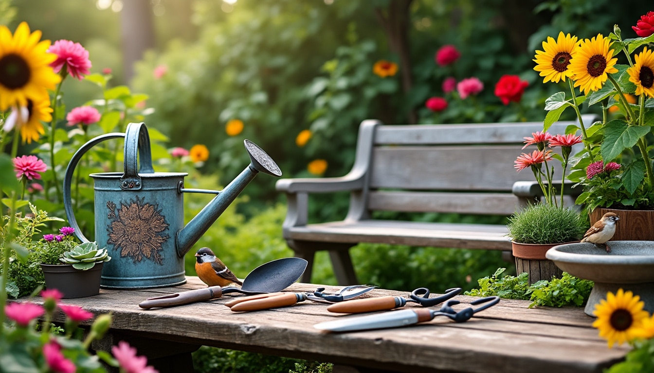 découvrez les quatre équipements indispensables pour transformer votre jardin en un véritable havre de paix. aménagez un espace zen et relaxant grâce à des éléments choisis avec soin, alliant confort et esthétisme.