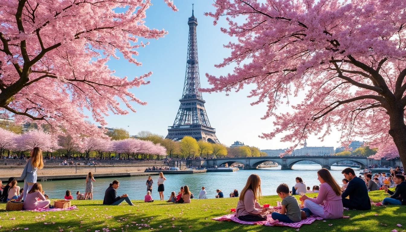 plongez dans la magie de la saison des cerisiers en fleurs à paris et en île-de-france. découvrez le hanami, une tradition japonaise célébrant la beauté éphémère des fleurs de cerisier. explorez les parcs, assistez aux pique-niques et vivez des moments inoubliables sous un régal floral. ne manquez pas cette expérience unique au cœur de la capitale !