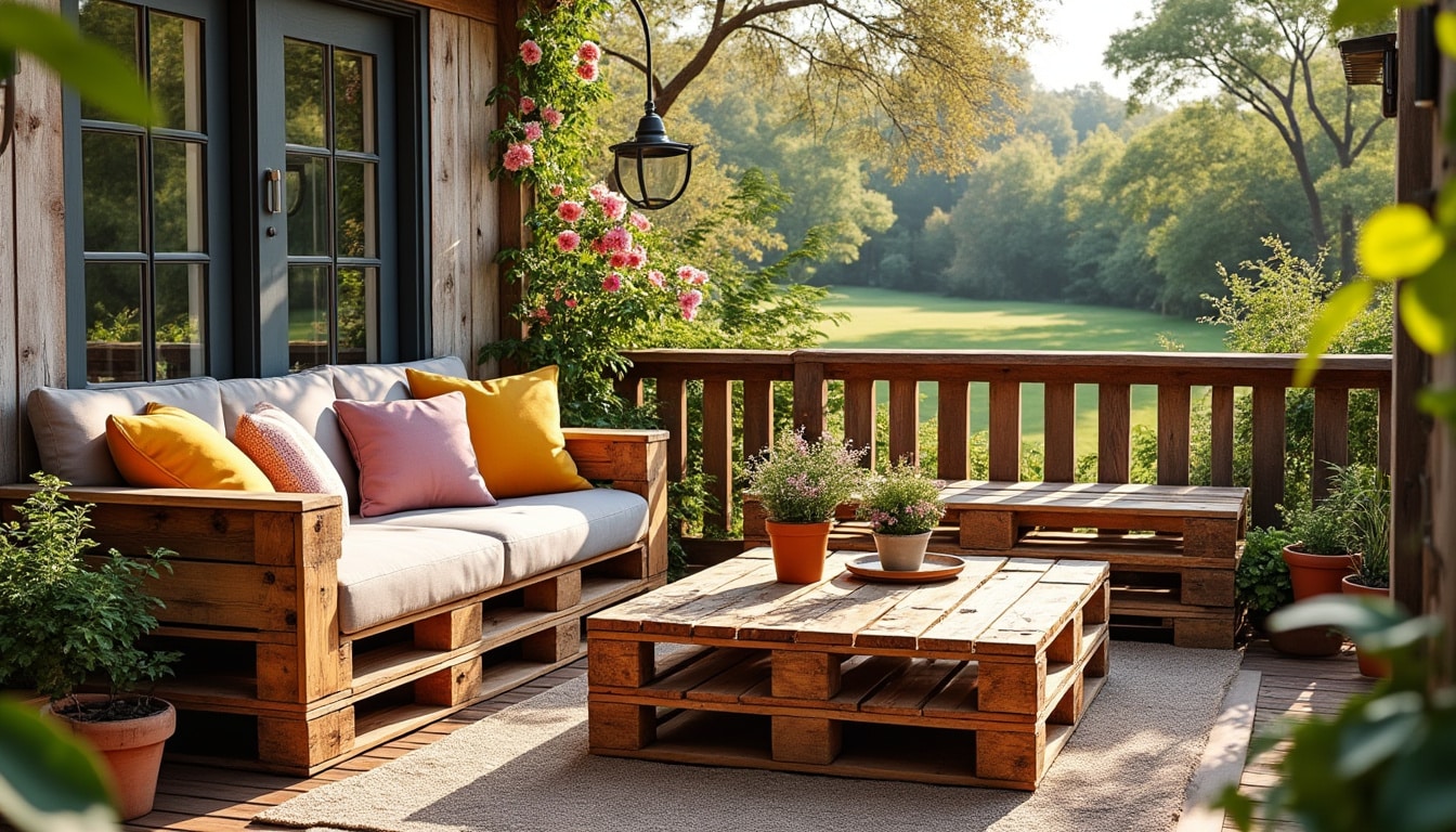 découvrez comment transformer votre terrasse en un espace accueillant avec du mobilier d'extérieur fait maison en palettes. inspirez-vous de nos idées créatives et simples pour créer un jardin unique et chaleureux, tout en respectant votre budget.