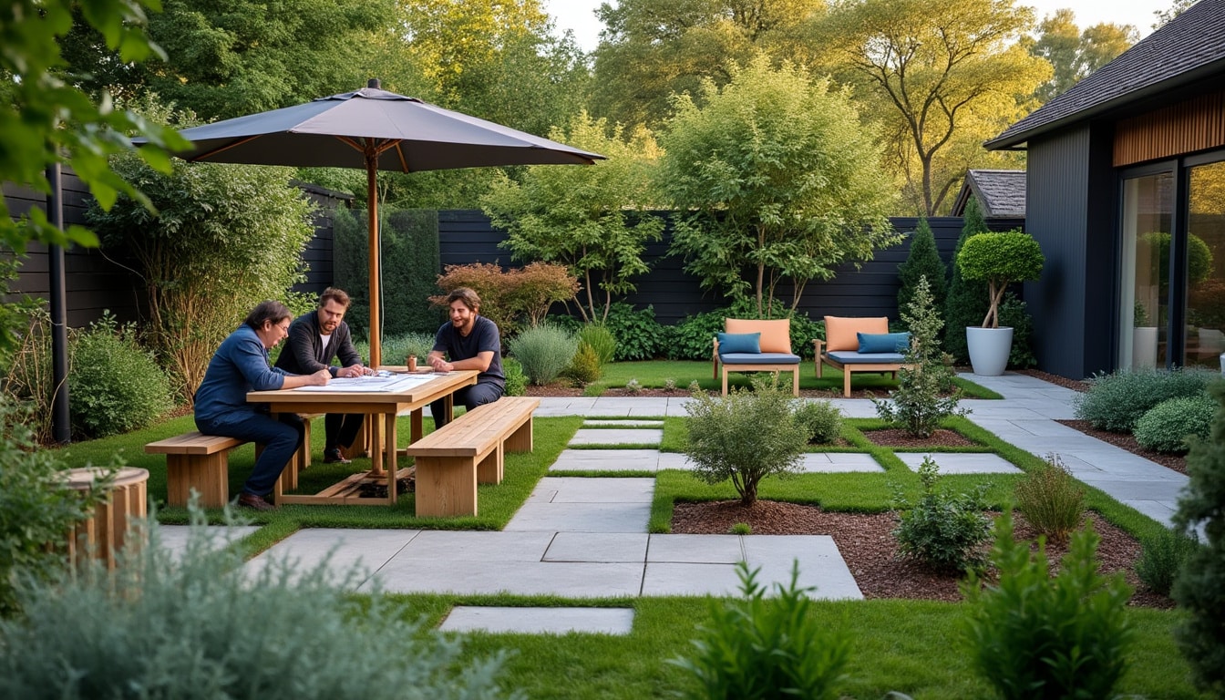 Illustration: Les étapes pour réussir l’aménagement de son jardin moderne