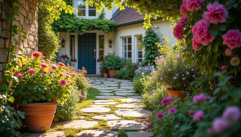 Aménagement paysager : idées d’aménagement de jardin devant la maison