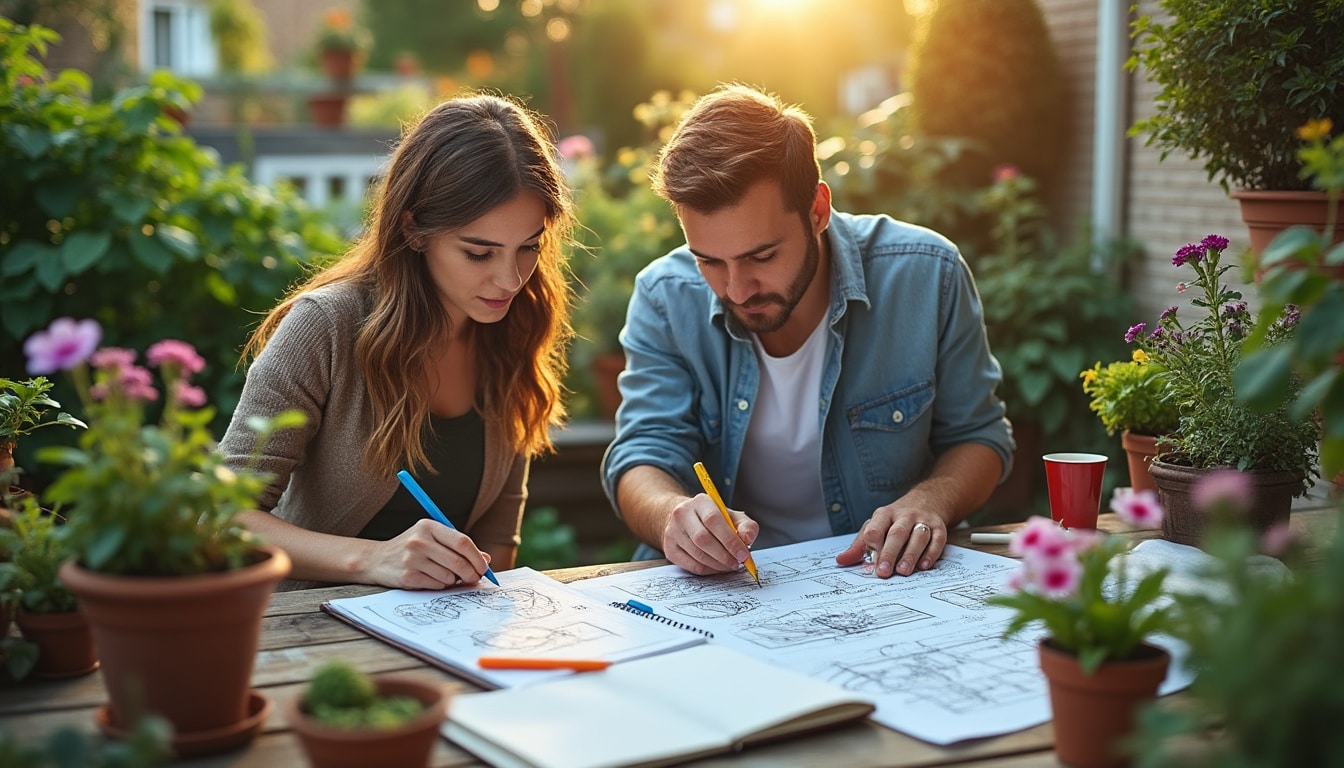Illustration: Évaluer et planifier l’espace pour aménager un petit jardin de 10m2