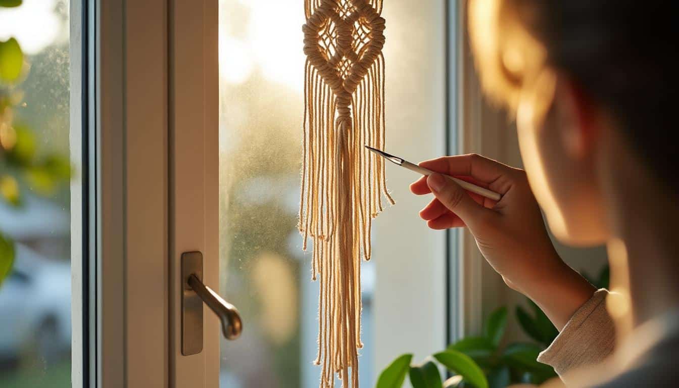 Illustration: Les signes révélateurs et le diagnostic précoce de la décoloration de votre cadre en macramé