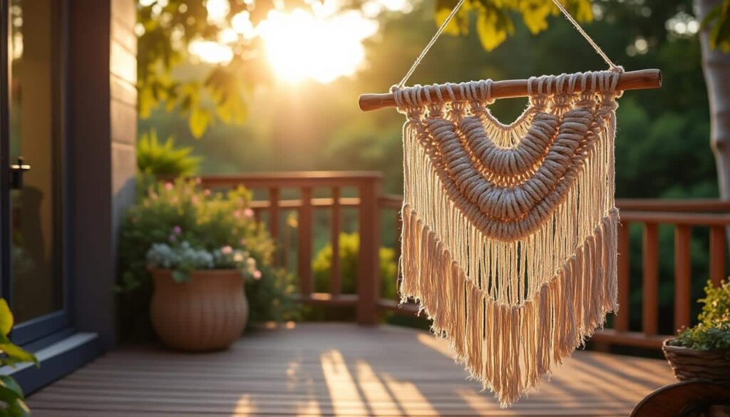 Prévention de la décoloration au soleil pour un cadre en macramé : conseils essentiels