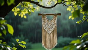 Cadre en macramé : entretien et protection contre l’humidité extérieure