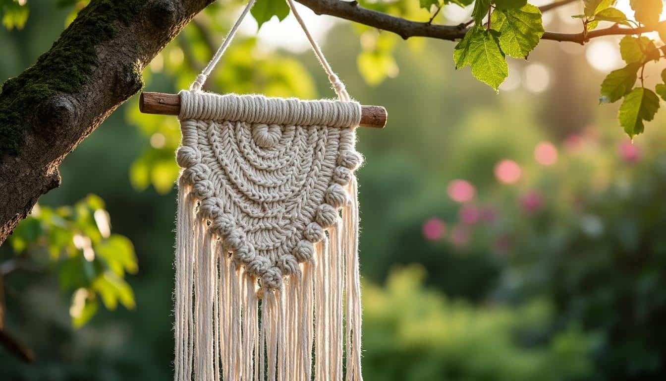 Le cadre macramé en fibre synthétique lavable : guide pratique et déco