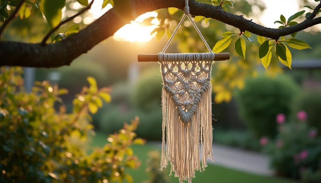 Cadre macramé avec finition antitache protection : guide complet