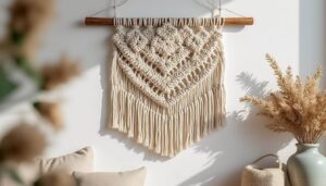 Cadre en macramé à motif floral tressé : guide, styles et DIY