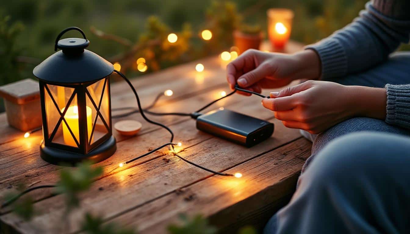 Guirlande lumineuse à batterie : autonomie et recharge optimales