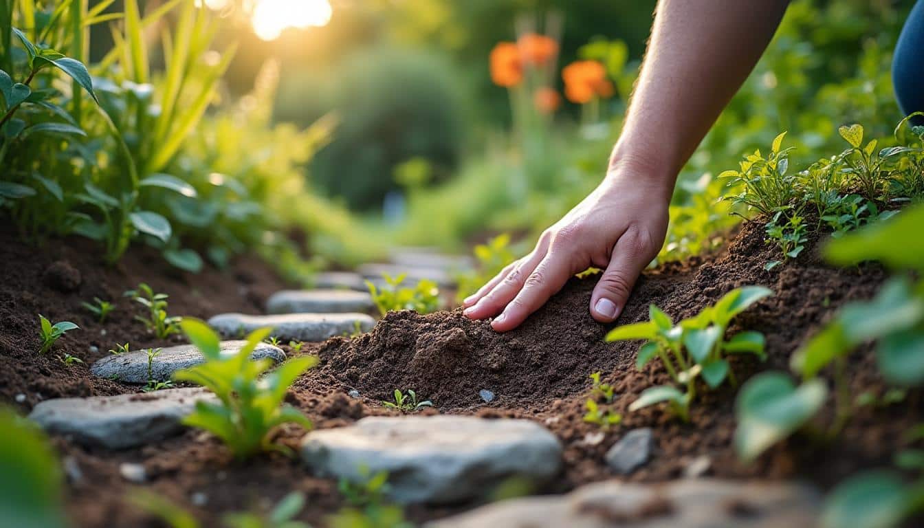 Conseils pour améliorer le drainage avec du gravier sur une pente de jardin