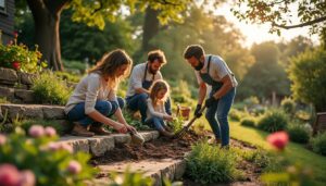 Terrain en pente : aménagement réussi pour un jardin stable et esthétique