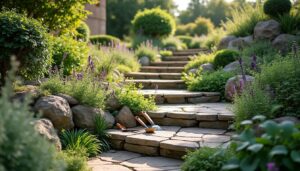 Aménager un jardin en pente : techniques et conseils pratiques