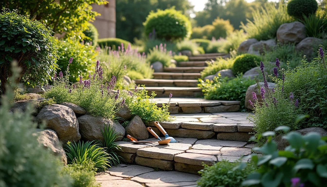 Aménager un jardin en pente : techniques et conseils pratiques