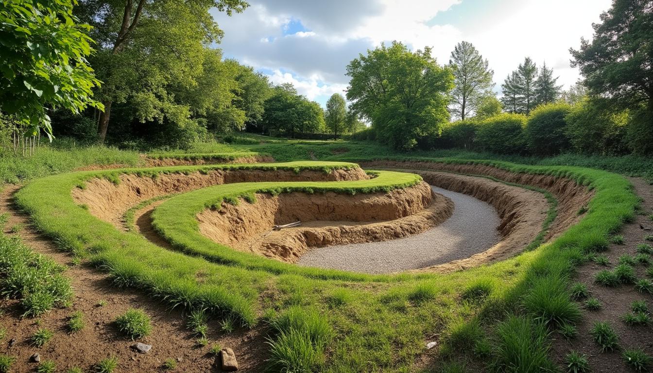 Terrassement du jardin en pente avant après : guide complet
