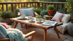 Touret en table basse : guide pour créer un meuble unique et durable