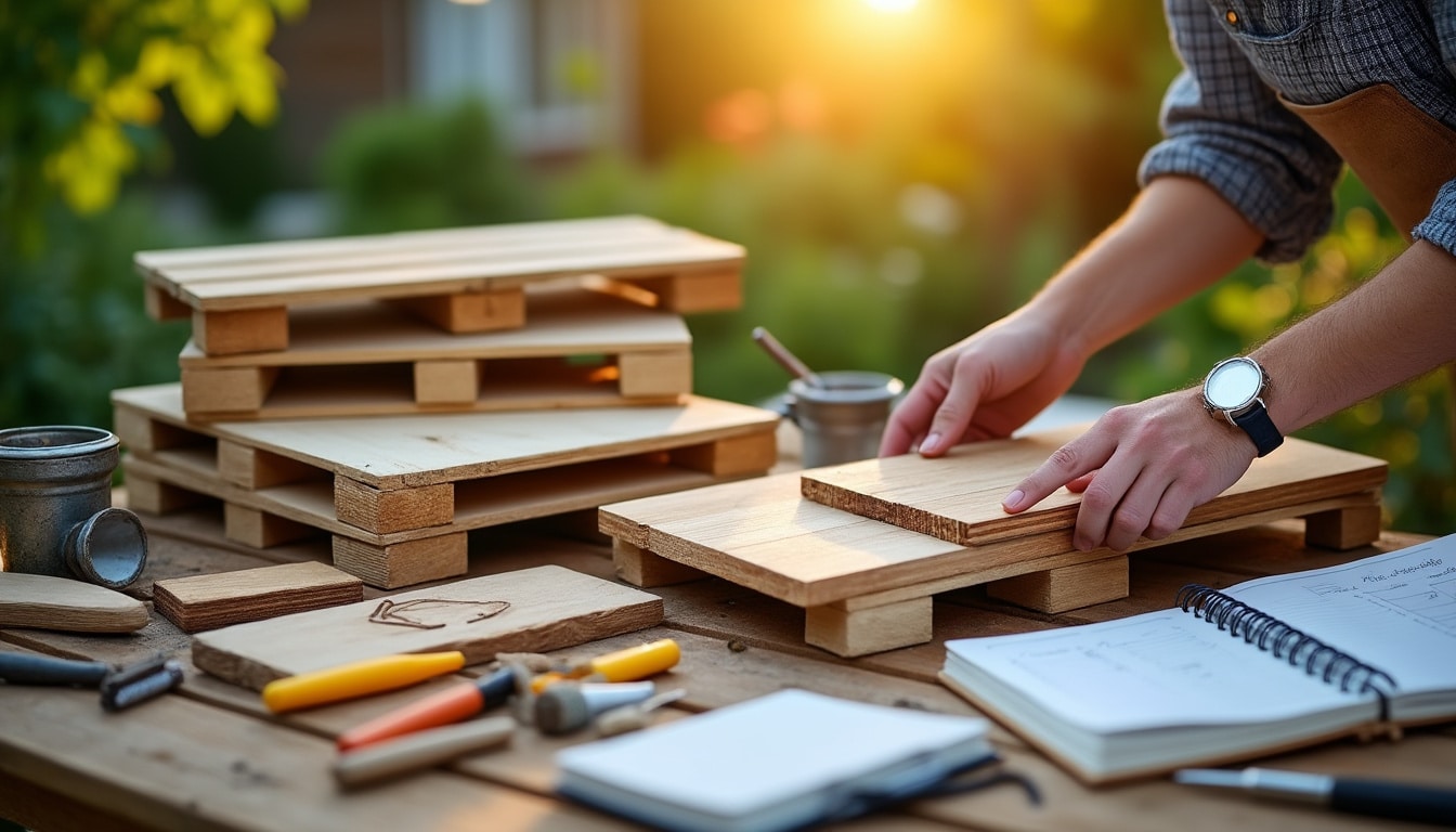 Illustration: Comment bien choisir le bois et matériaux pour fabriquer une table de jardin en récup