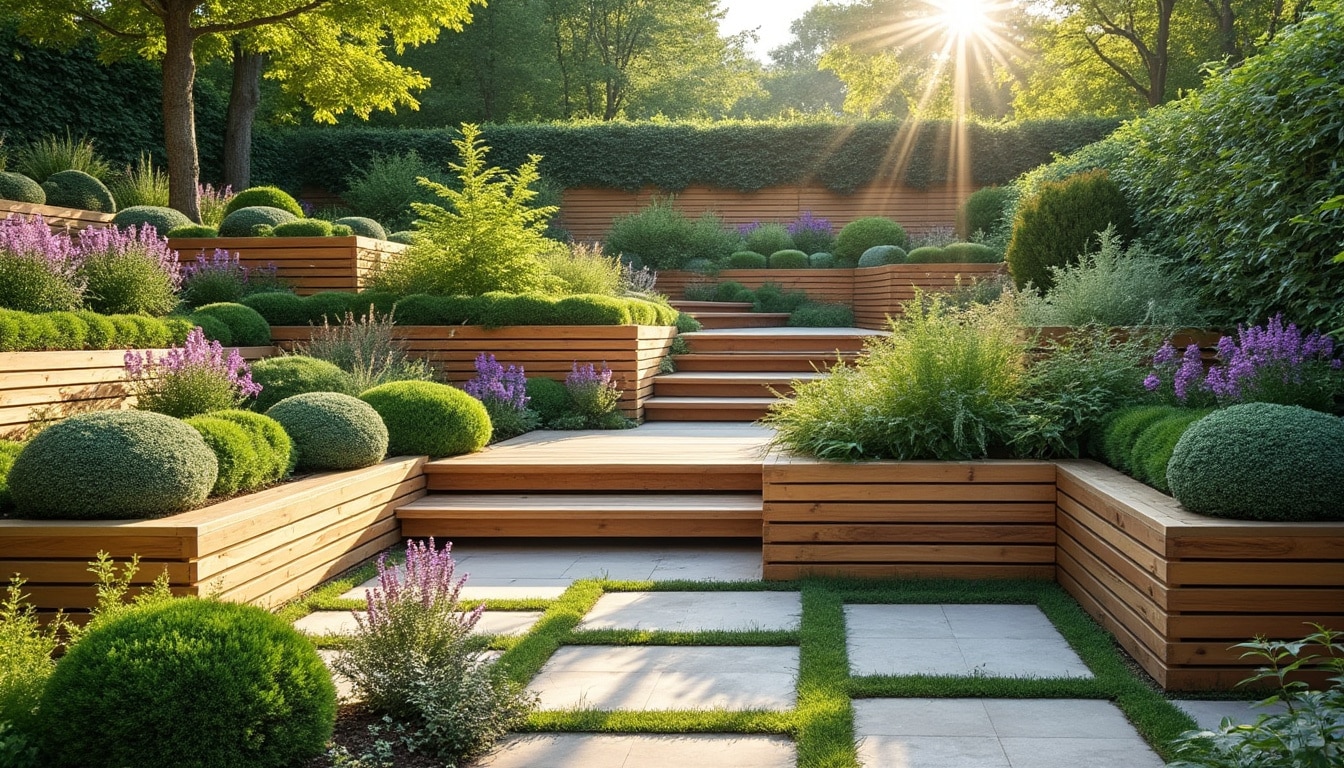Forte pente du jardin en pente : solutions pour un aménagement réussi