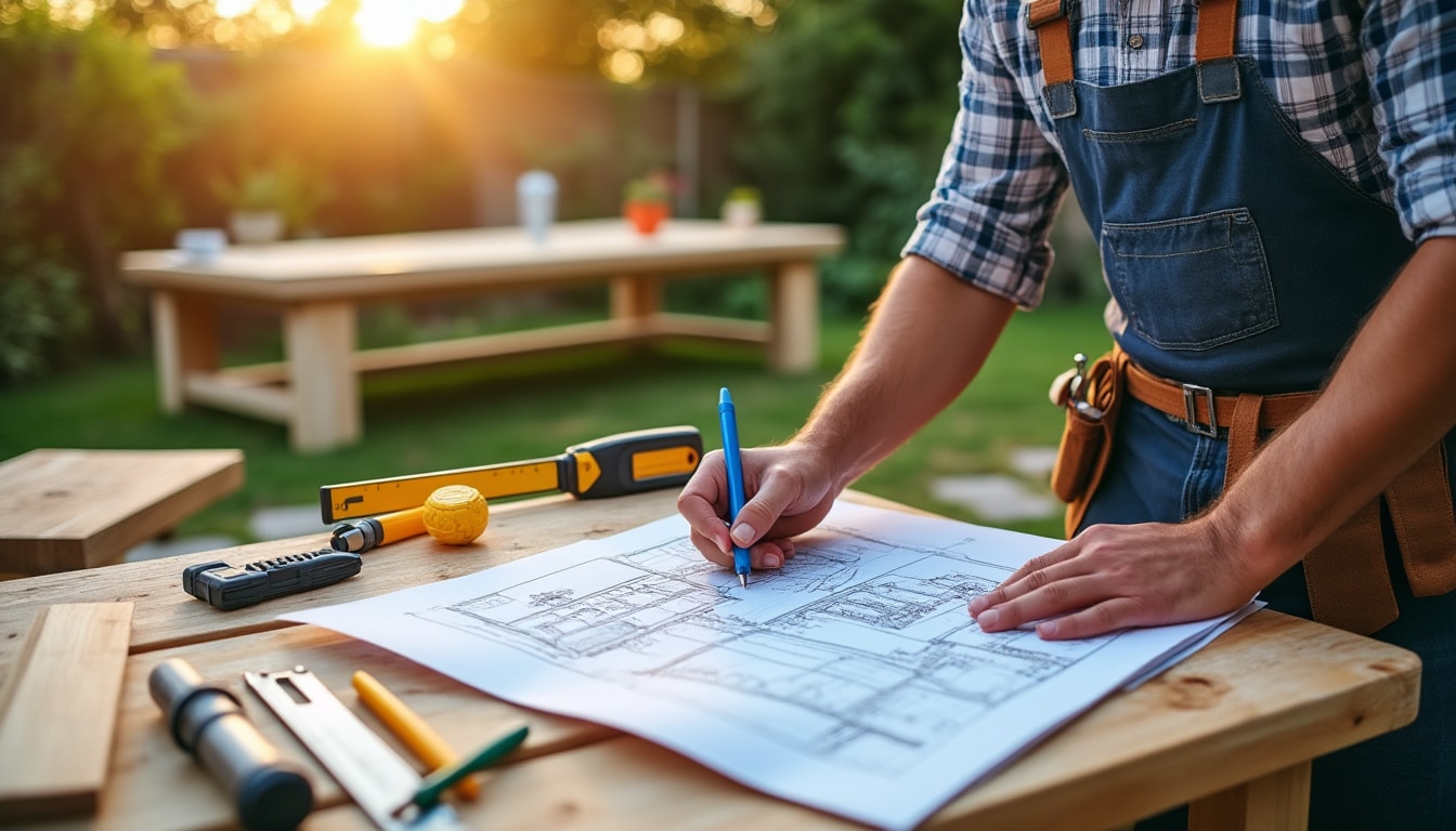 Illustration: Pourquoi créer un plan pour fabriquer une table de jardin en bois solide et adaptée ?