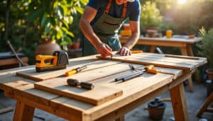 Plan pour la fabrication d’une table de jardin en bois : guide complet