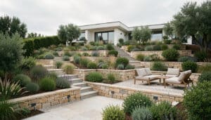 Quelle solution pour aménager un jardin en pente ?