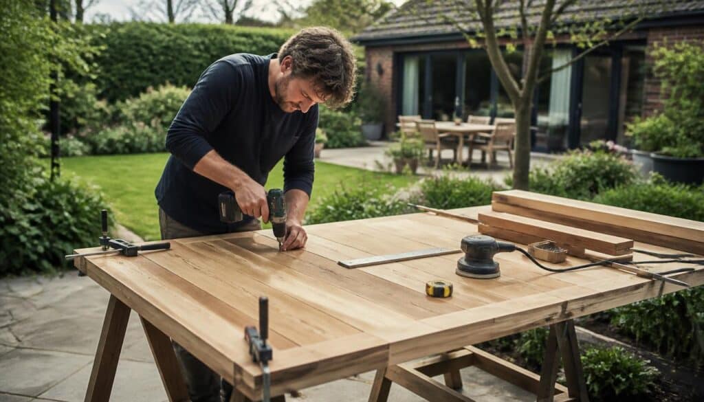 Fabriquer une table de jardin solide et durable