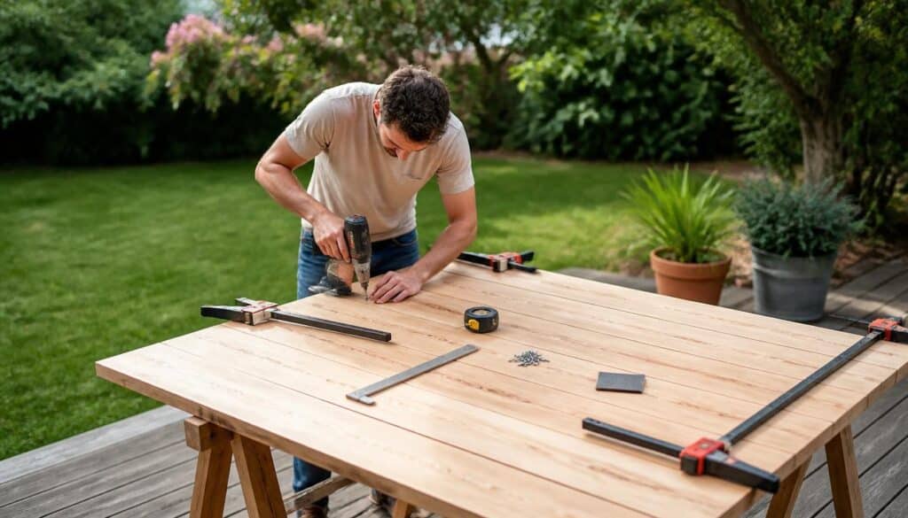 Comment fabriquer une table de jardin en bois