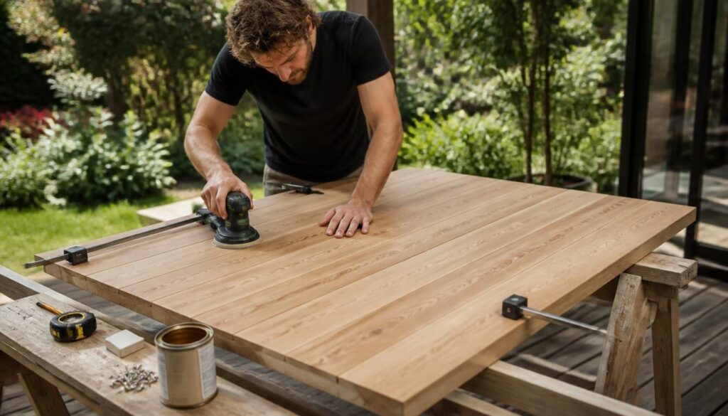 Fabriquer un plateau de table d’extérieur durable