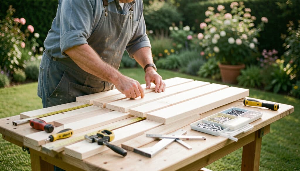 Fabriquer une table de jardin en bois pas à pas