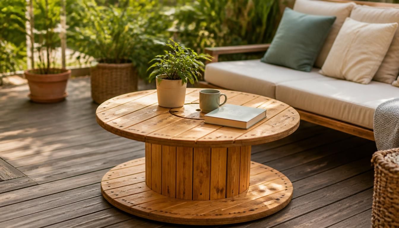 Que fabriquer avec un touret en bois récupéré ?